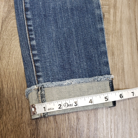 Kut from the Kloth Amy Ankle Straight Leg Cuffed Medium Wash Jeans 2 ( 29 ) Low‎ - Picture 7 of 9